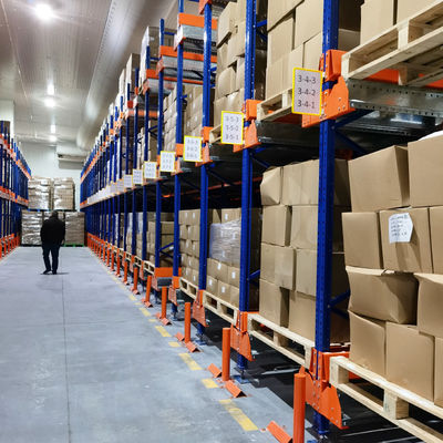 Δύο κατευθύνσεις Ραδιομεταφορέας Racking Pallet Runner Rack System για Ψυχρή Αποθήκευση