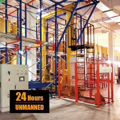 Ραδιομεταφορέας Rack Cart και Stacker γερανό για αυτόματη αποθήκευση και σύστημα ανάκτησης ASRS Αποθήκη αποθήκευσης Racking