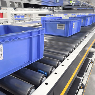 Σύστημα ταξινόμησης μεταφορικών κουτιών χαρτοκιβωτίων Ευέλικτο σύστημα μεταφοράς με κύλινδρο βαρύτητας Σύστημα μεταφοράς Logistics ταξινόμησης ράφι αποθήκευσης αποθήκης