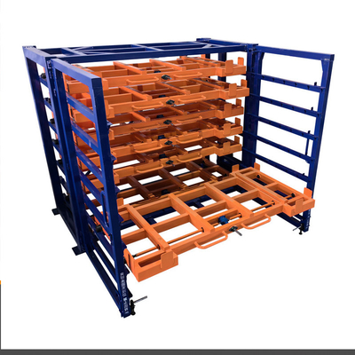 Εκτύπωση μεταλλικής δομής Rack Heavy Duty Manual Horizontal Sheet Metal Storage Rack Βιομηχανική χρήση