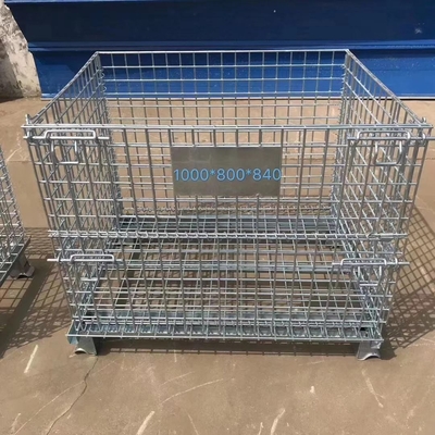 Κλωβός Αποθήκευσης B42 για Logistics Αποθήκευση ASRS Αναδιπλούμενο Κοντέινερ από Συρματόπλεγμα