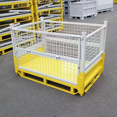 Κλωβός Αποθήκευσης B42 για Logistics Αποθήκευση ASRS Αναδιπλούμενο Κοντέινερ από Συρματόπλεγμα