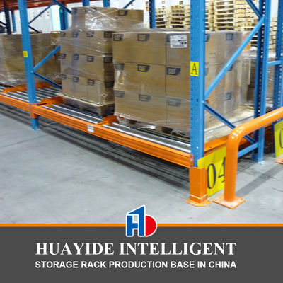 Σύστημα ραφιών ροής παλετών FIFO υψηλής ποιότητας με βαρύτητα, εξοπλισμός αποθήκευσης