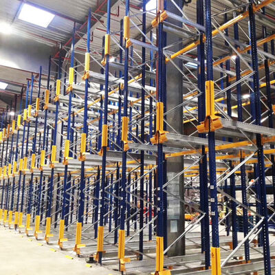 Δύο δρόμοι ραδιομεταφορέας Racking Pallet Runner Rack System Θερμοκρασία δωματίου Αποθήκη