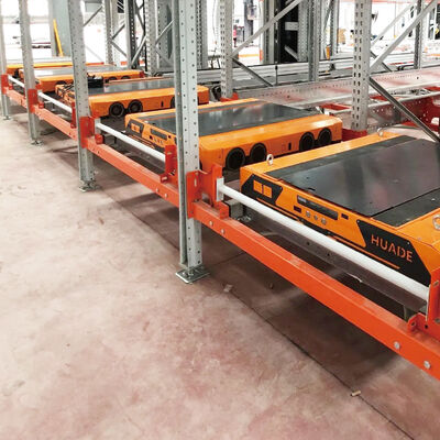 Τετράδρομο Shuttle Παλετών ASRS Αποθήκη Θερμοκρασίας Δωματίου Αυτόματο Σύστημα Αποθήκευσης και Ανάκτησης Radio Shuttle Racking