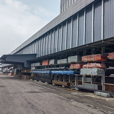 Cantilever ASRS para almacenamiento de barras de gran longitud Estantería cantilever para productos largos