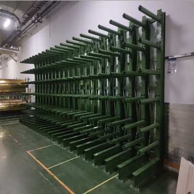 Αμφίπλευρη προβολοδόχος ραφιέρα από χάλυβα Q345 1000kg με στιβαρούς στύλους