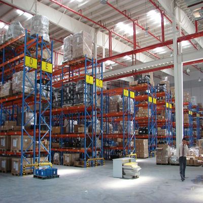 Σύστημα ραφιών παλετών βαρέως τύπου από χάλυβα Q235, με βήμα 76,2mm, επιλεκτικό