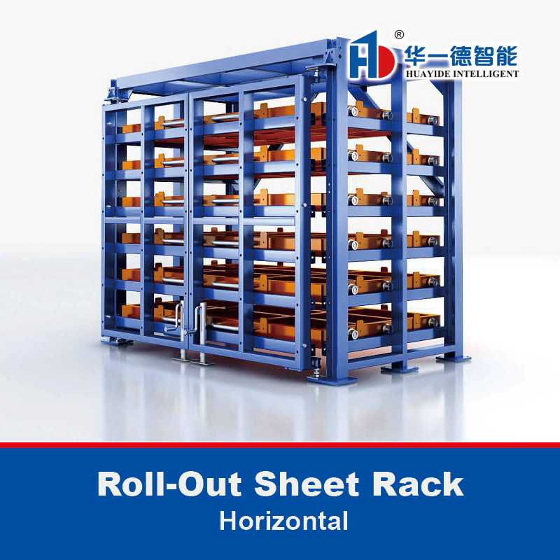 Εκτύπωση μεταλλικής δομής Rack Heavy Duty Manual Horizontal Sheet Metal Storage Rack Βιομηχανική χρήση